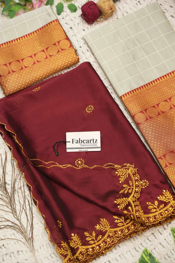 దక్షిణ భారత పండుగ సాంప్రదాయ హాఫ్ చీర(పటోలా)