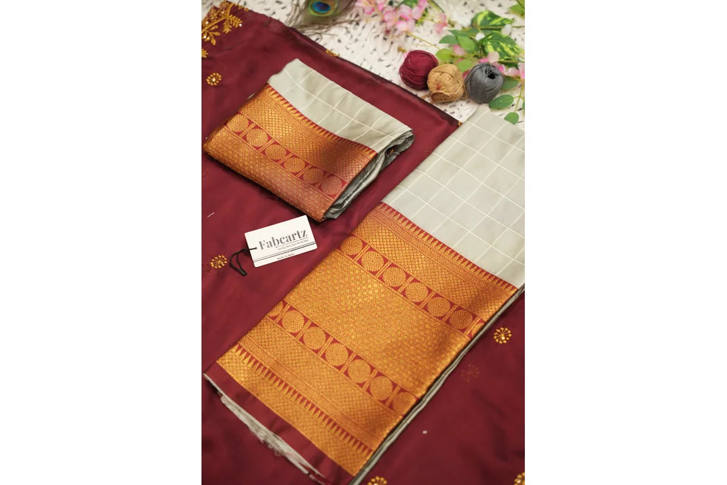 దక్షిణ భారత పండుగ సాంప్రదాయ హాఫ్ చీర(పటోలా)