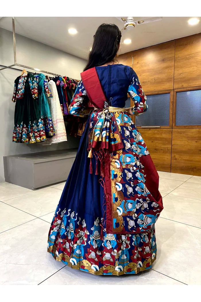 South Indian Festival Traditional Half Saree (Dhingli)