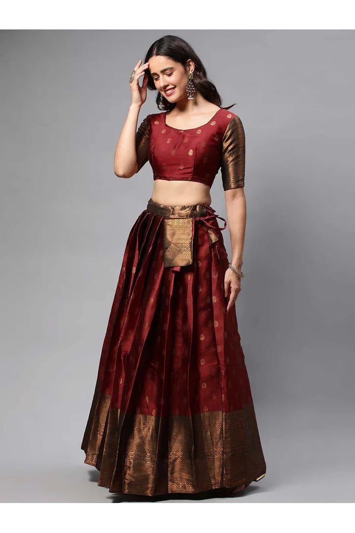 South Indian Festival Traditional Half Saree (Kantara)