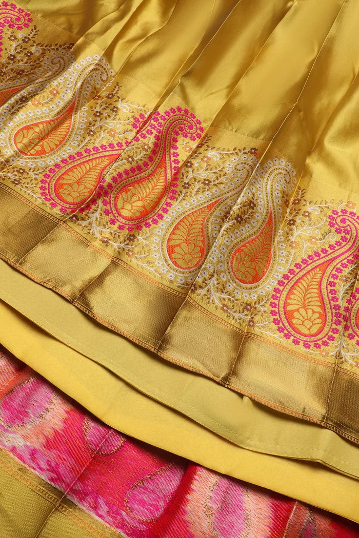 దక్షిణ భారత పండుగ సాంప్రదాయ హాఫ్ చీర(పటోలా)