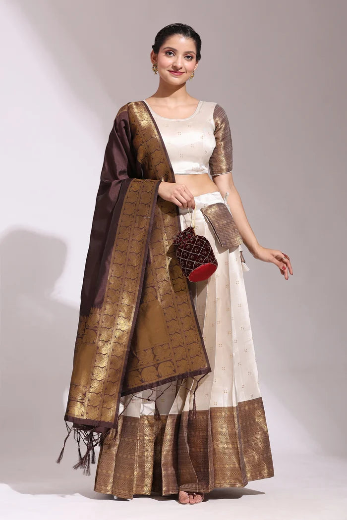 South Indian Festival Traditional Half Saree (Yogeshwari)