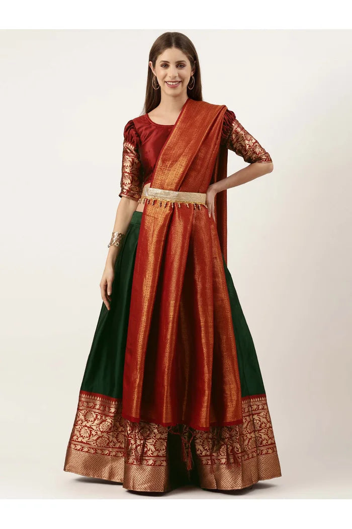South Indian Festival Traditional Half Saree (Purnima)