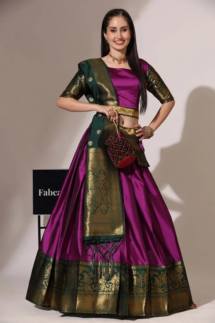 South Indian Festival Traditional Half Saree (Sundarii)