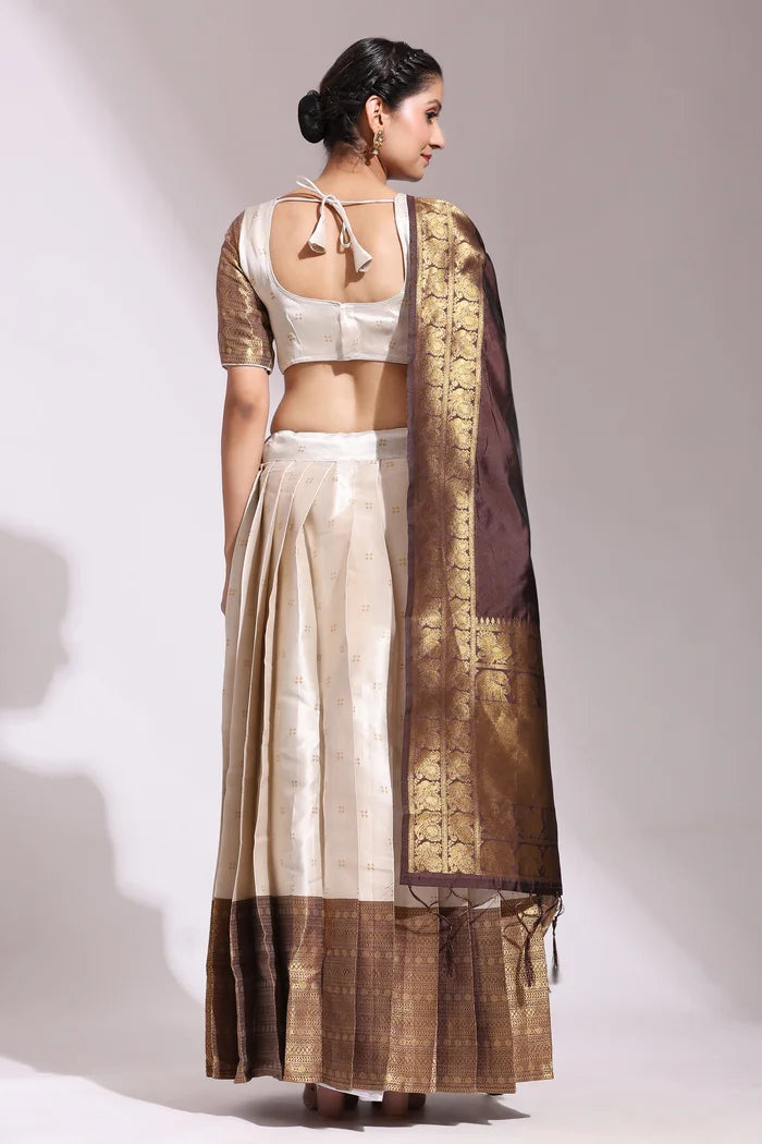 South Indian Festival Traditional Half Saree (Yogeshwari)