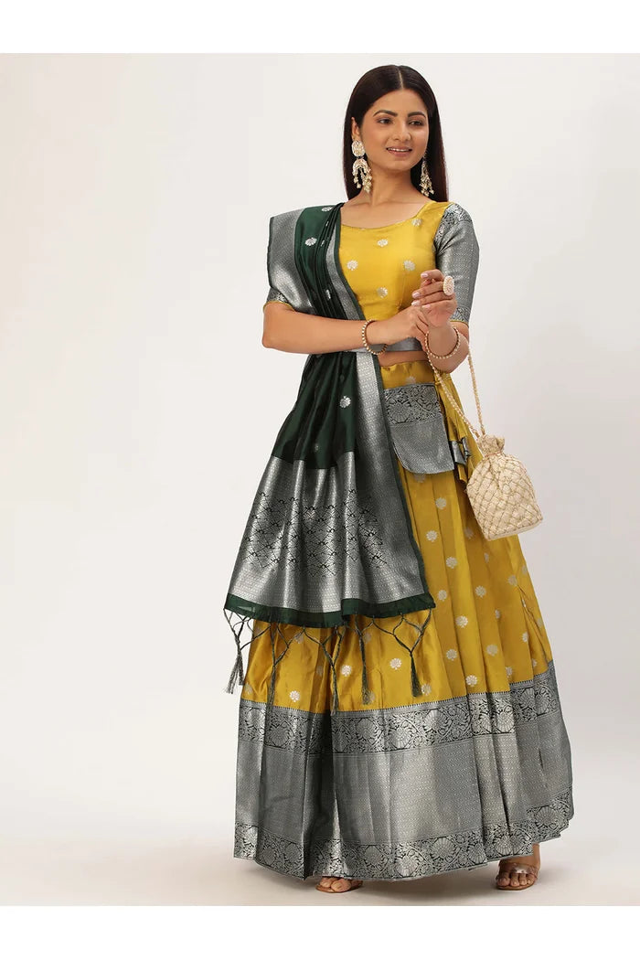 South Indian Festival Traditional Half Saree (Nehal)