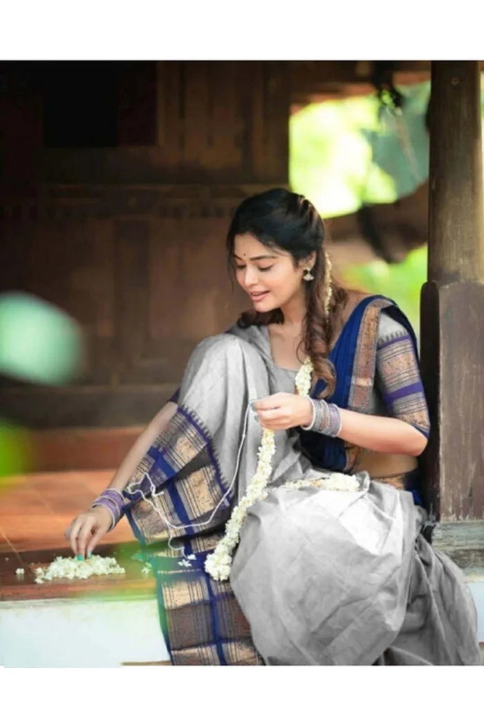 South Indian Festival Traditional Half Saree (YenuguPAttu)