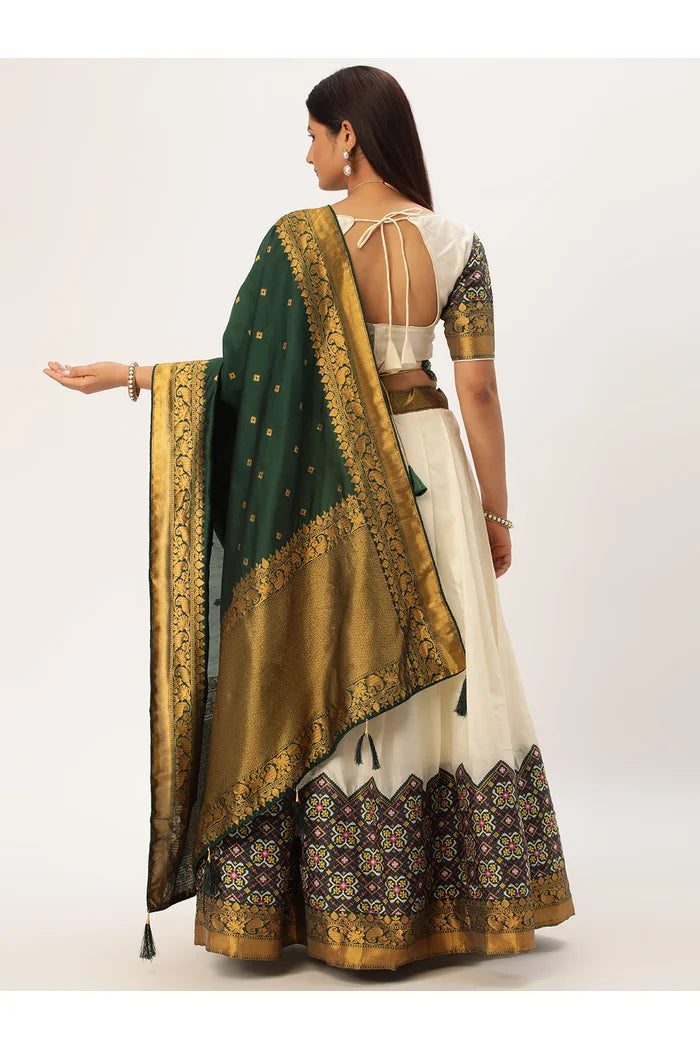 South Indian Festival Traditional Half Saree (Patola)