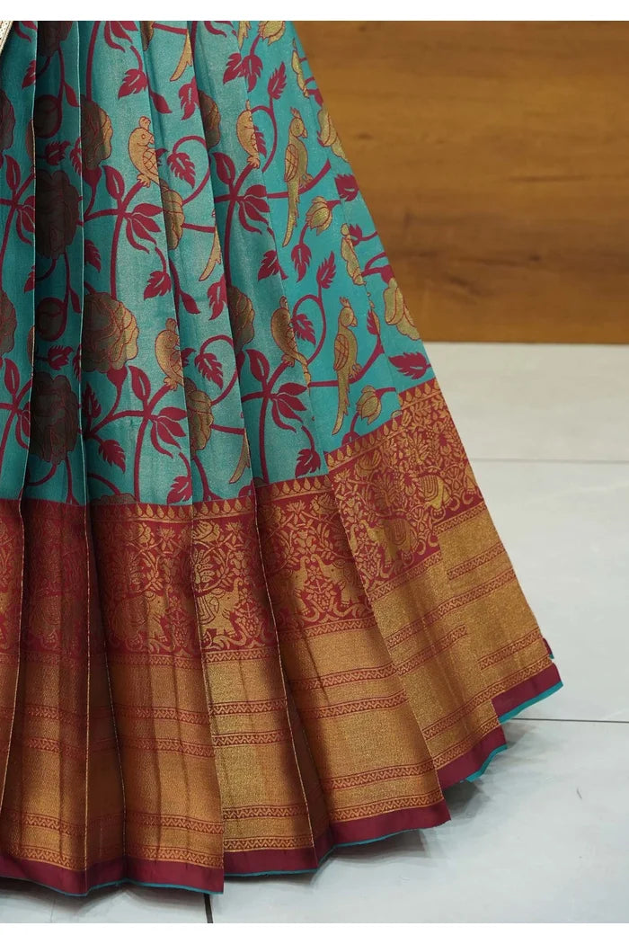 దక్షిణ భారత పండుగ సాంప్రదాయ హాఫ్ చీర (ఛవి)