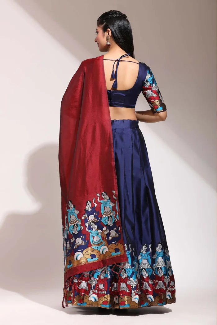 South Indian Festival Traditional Half Saree (Dhingli)