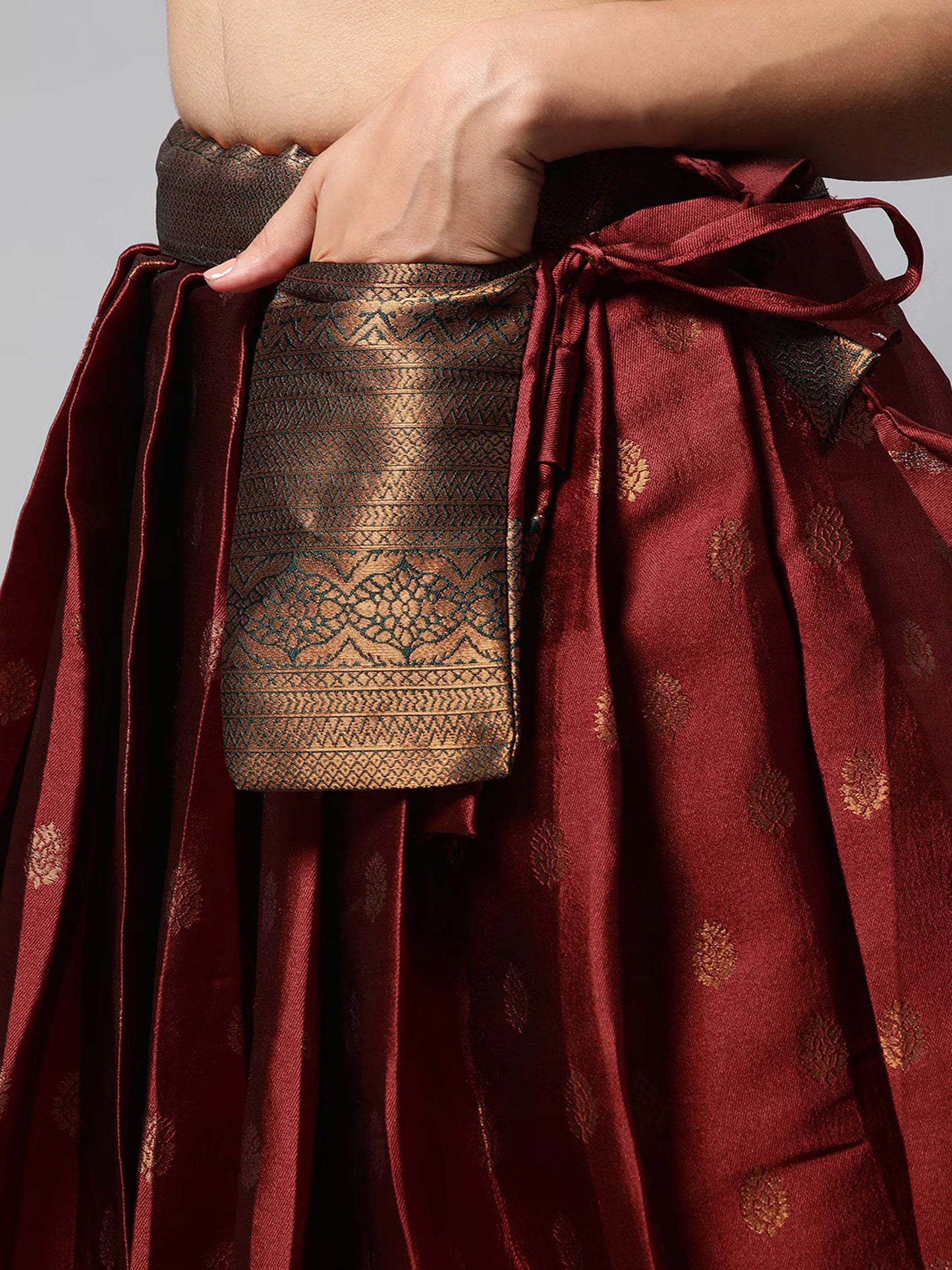 South Indian Festival Traditional Half Saree (Kantara)