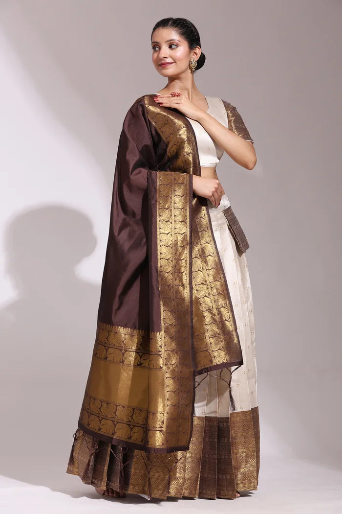 South Indian Festival Traditional Half Saree (Yogeshwari)