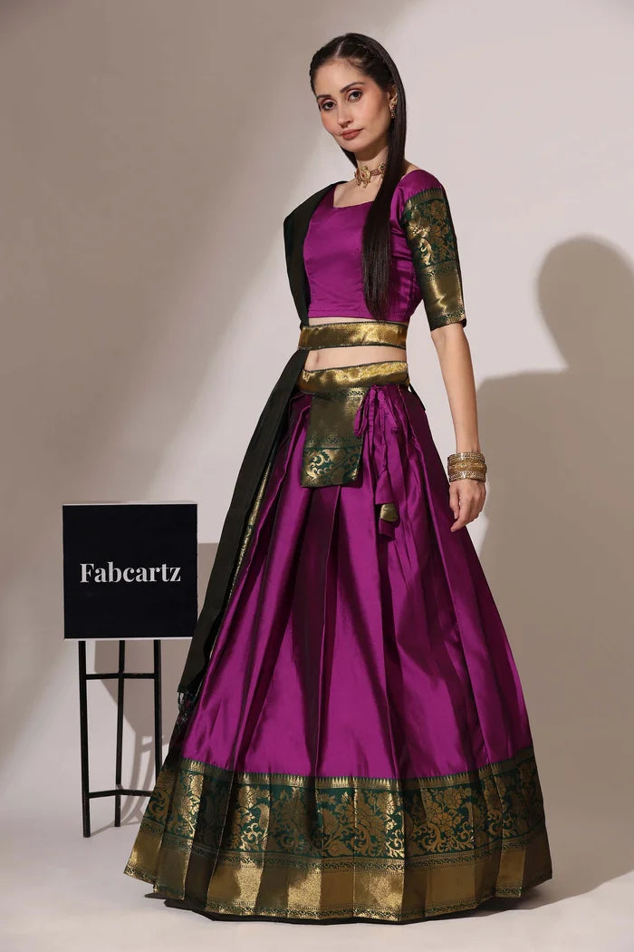 South Indian Festival Traditional Half Saree (Sundarii)