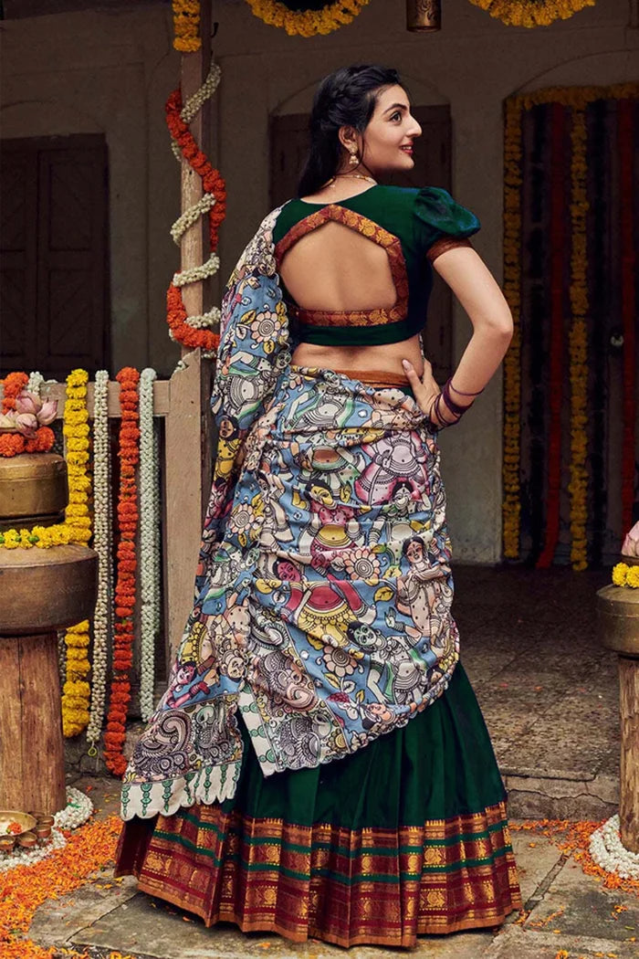 South Indian Festival Traditional Half Saree (Jugnoo)