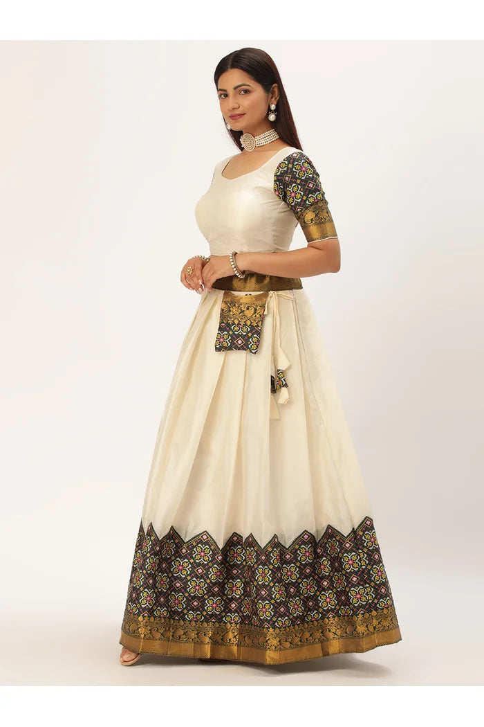 South Indian Festival Traditional Half Saree (Patola)