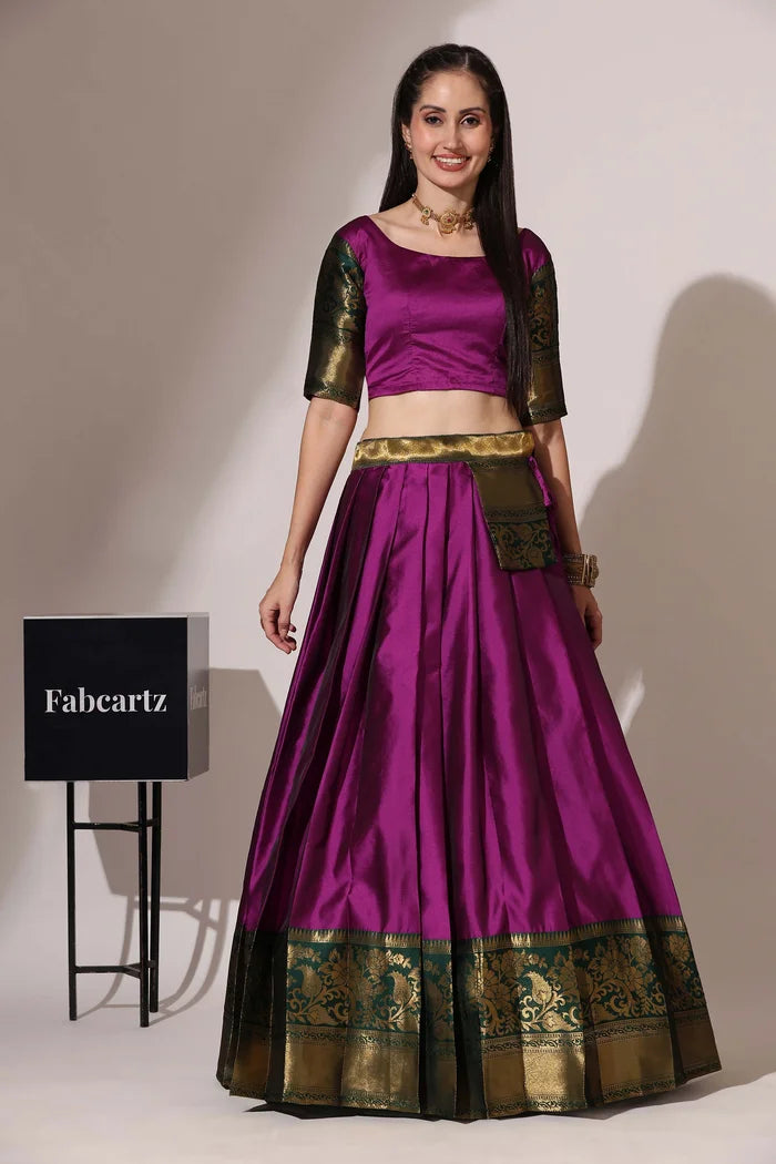 South Indian Festival Traditional Half Saree (Sundarii)