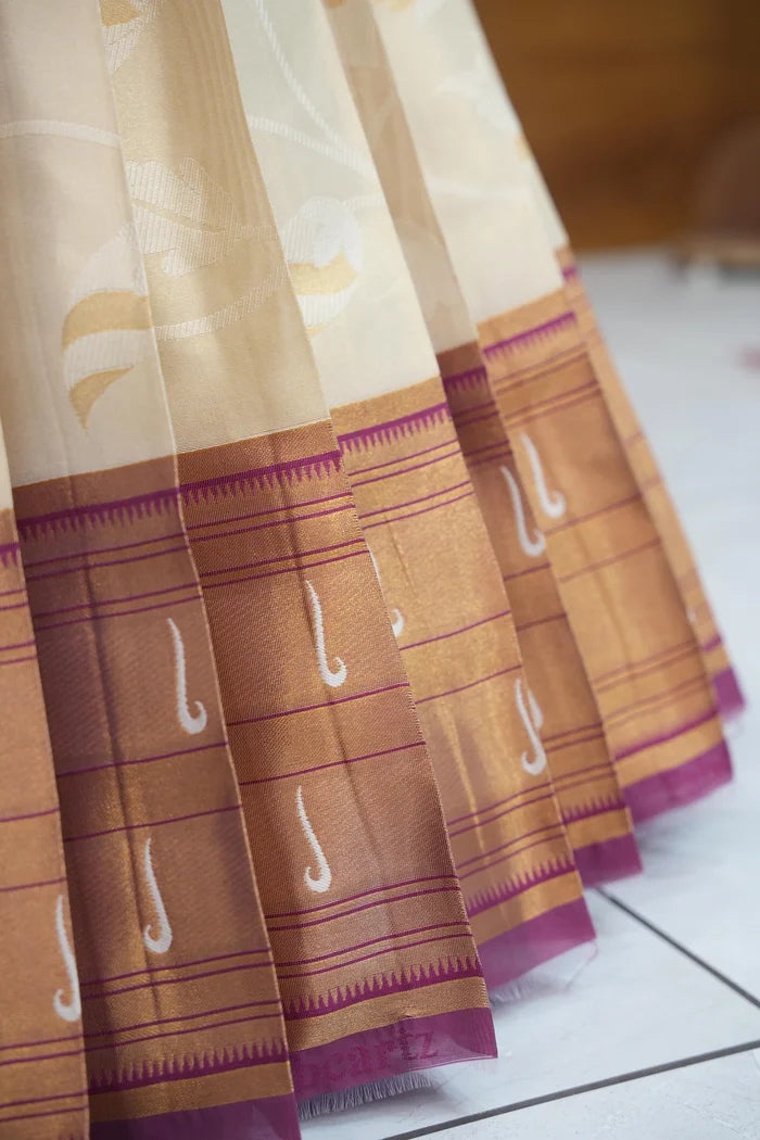 Aparna Women's Woven Design zari work Half Saree with Handwork Blouse and Dupatta
