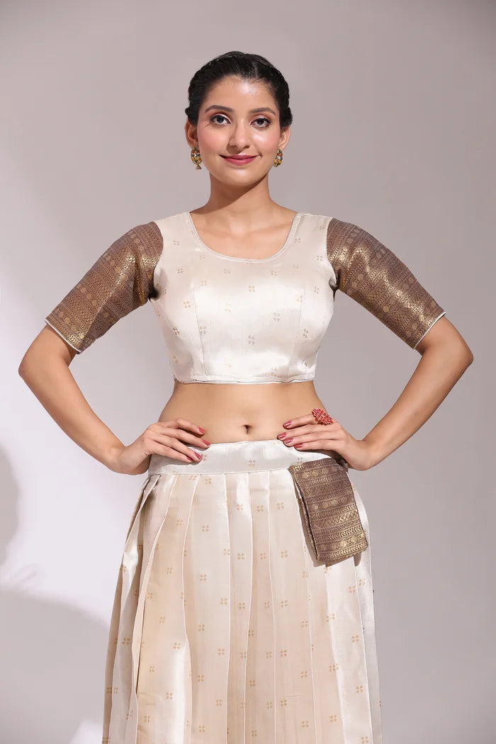 South Indian Festival Traditional Half Saree (Yogeshwari)