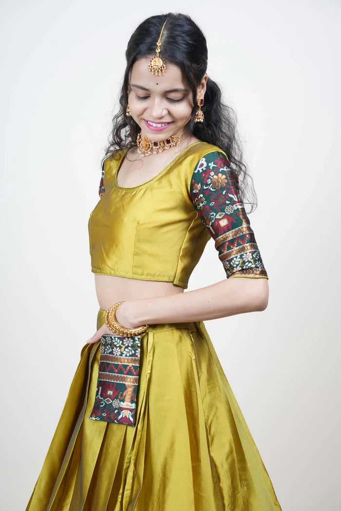 South Indian Festival Traditional Half Saree (Jagvi)