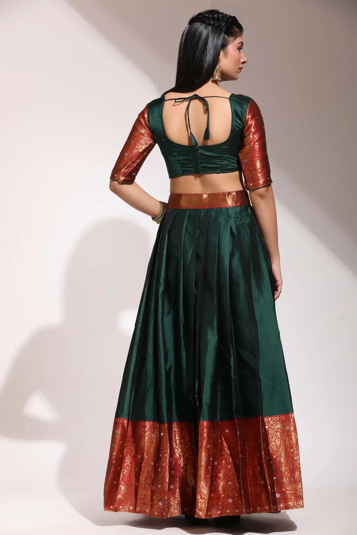 దక్షిణ భారత పండుగ సాంప్రదాయ హాఫ్ చీర(పటోలా)