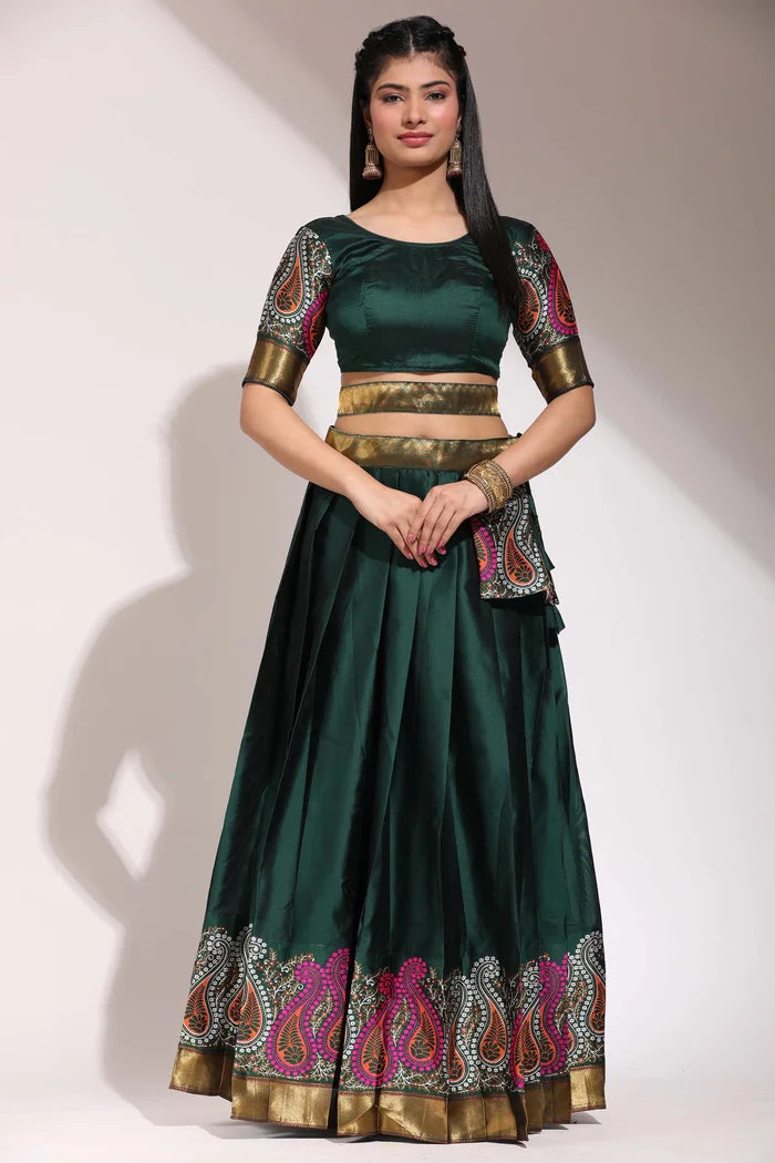 దక్షిణ భారత పండుగ సాంప్రదాయ హాఫ్ చీర(పటోలా)