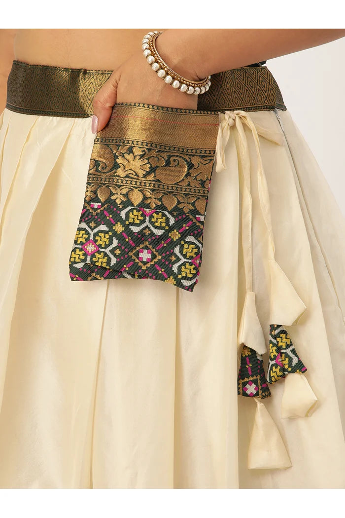 South Indian Festival Traditional Half Saree (Patola)