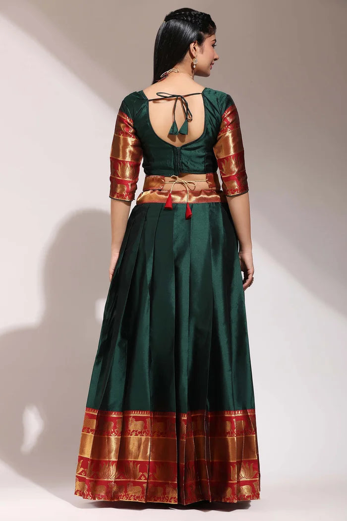 South Indian Festival Traditional Half Saree (LotusPattu)