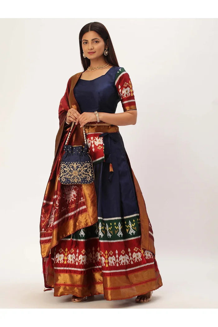 South Indian Festival Traditional Half Saree (Avani)