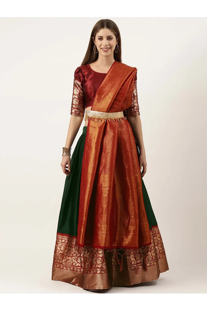 South Indian Festival Traditional Half Saree (Purnima)