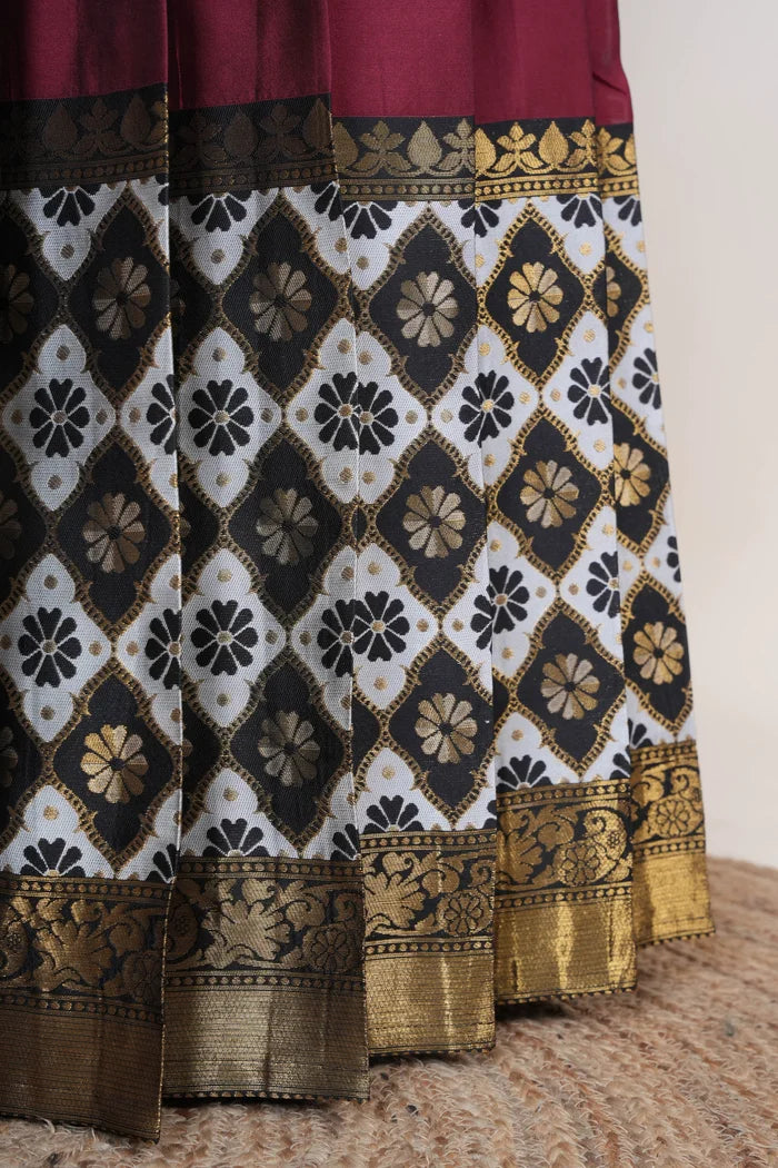 OnlinePattu South Indian Festival Traditional Half Saree