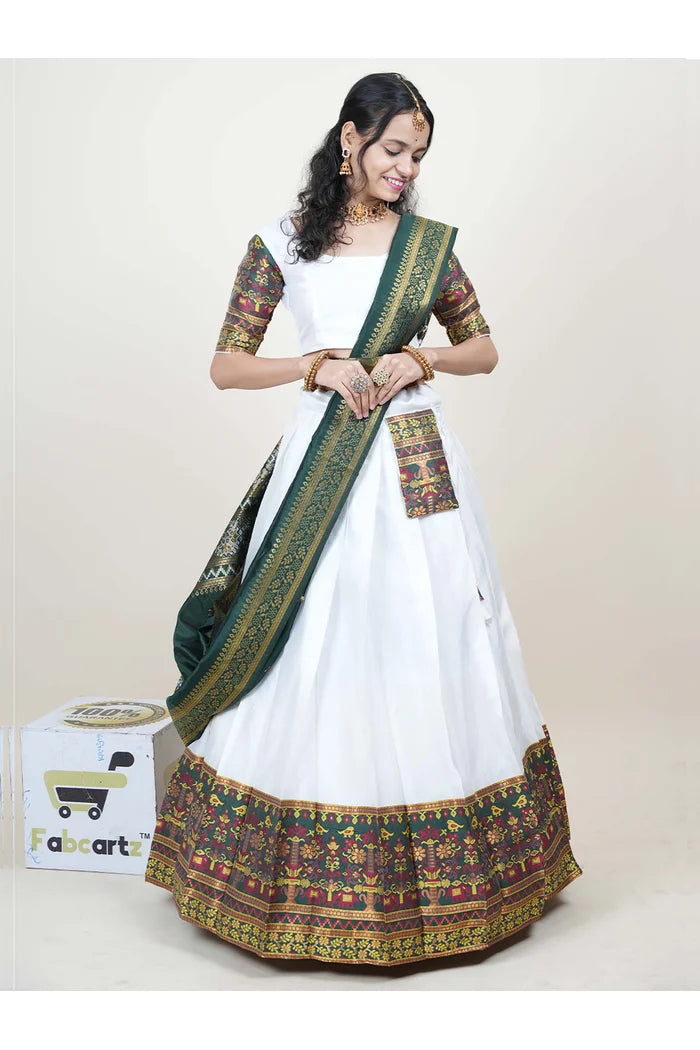 South Indian Festival Traditional Half Saree (Jagvi)
