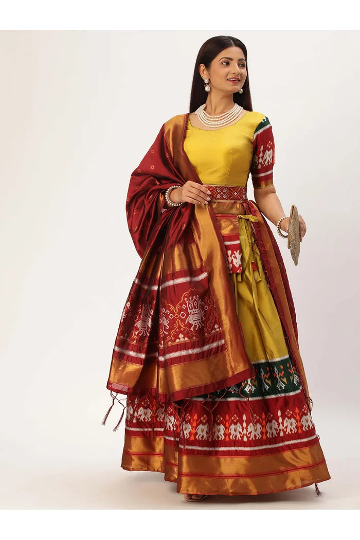 South Indian Festival Traditional Half Saree (Avani)