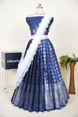 South Indian Festival Traditional Half Saree (SilverKeri)