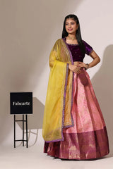 South Indian Festival Traditional Half Saree (Maheshmati)