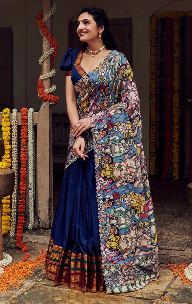 South Indian Festival Traditional Half Saree (Jugnoo)