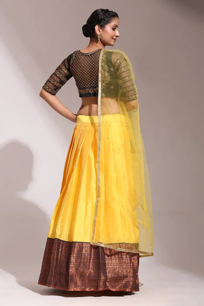 South Indian Festival Traditional Half Saree (Tanishq)