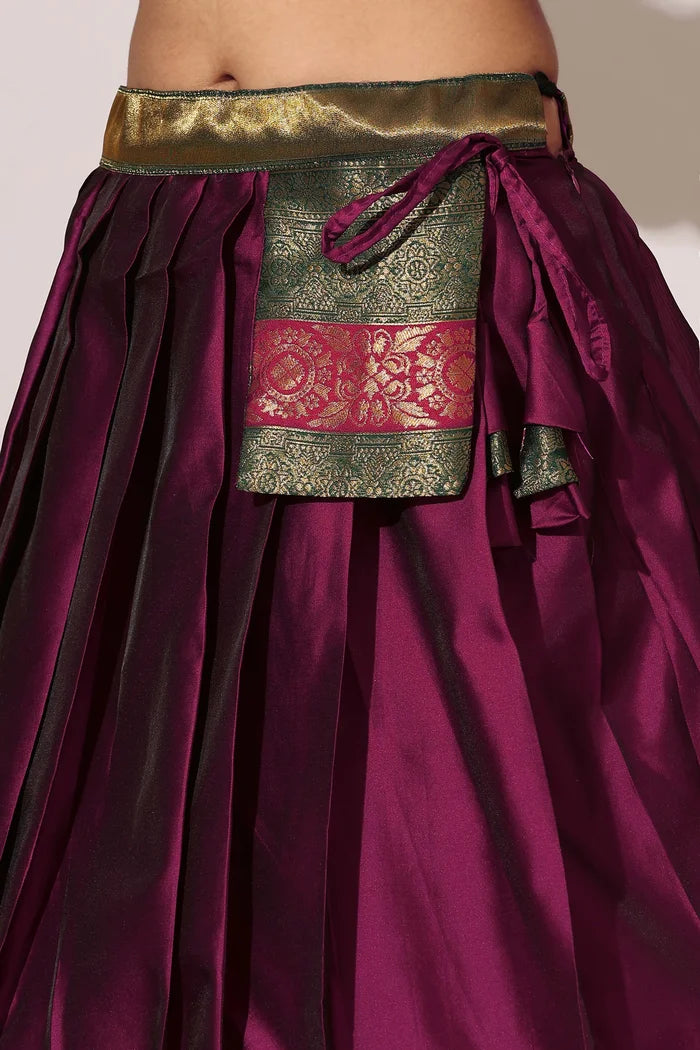 South Indian Festival Traditional Half Saree (UniversalPlain)
