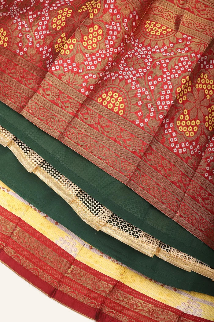 South Indian Festival Traditional Half Saree (PushpaBandhini)