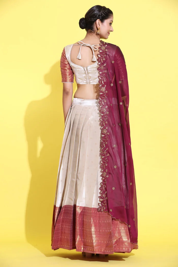 South Indian Festival Traditional Half Saree (Yogeshwari)