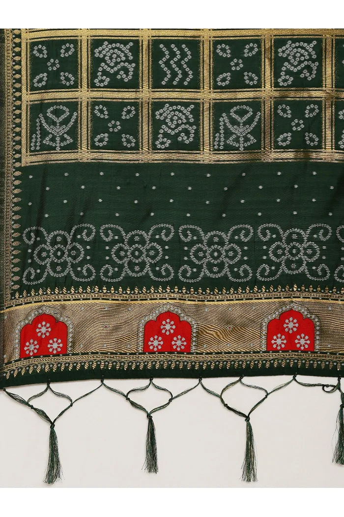 దక్షిణ భారత పండుగ సాంప్రదాయ హాఫ్ చీర (ప్రేక్షు)