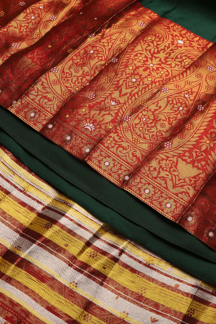 దక్షిణ భారత పండుగ సాంప్రదాయ హాఫ్ చీర(పటోలా)