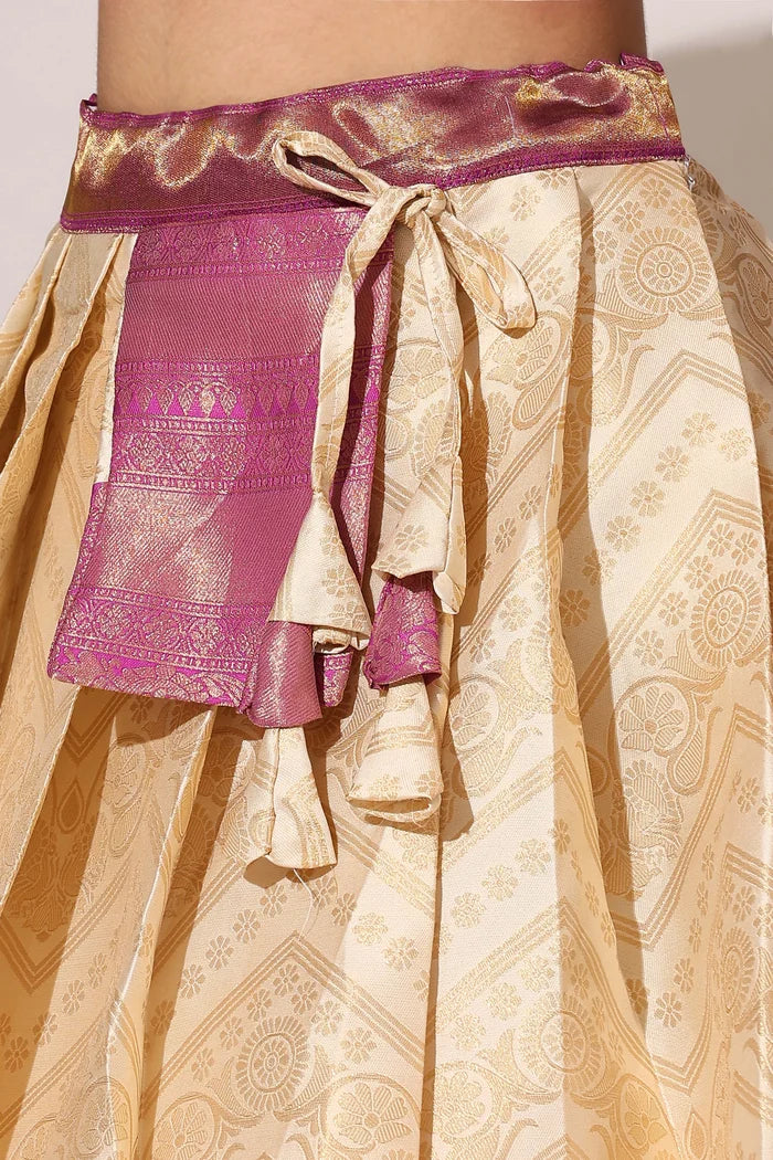 South Indian Festival Traditional Half Saree (Maheshmati)