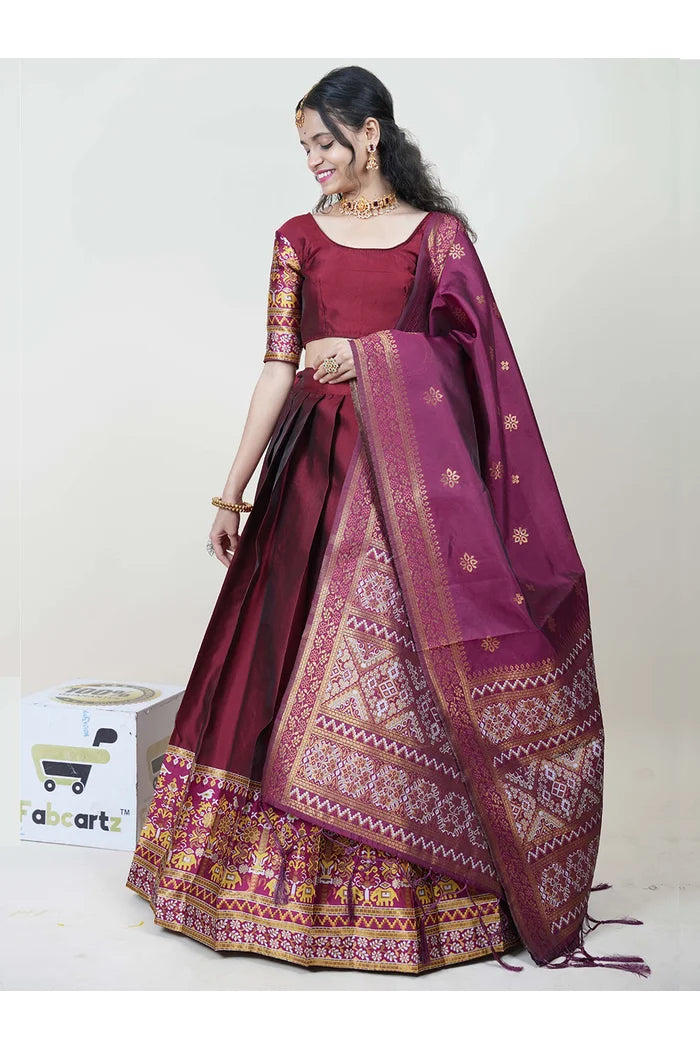 South Indian Festival Traditional Half Saree (Jagvi)