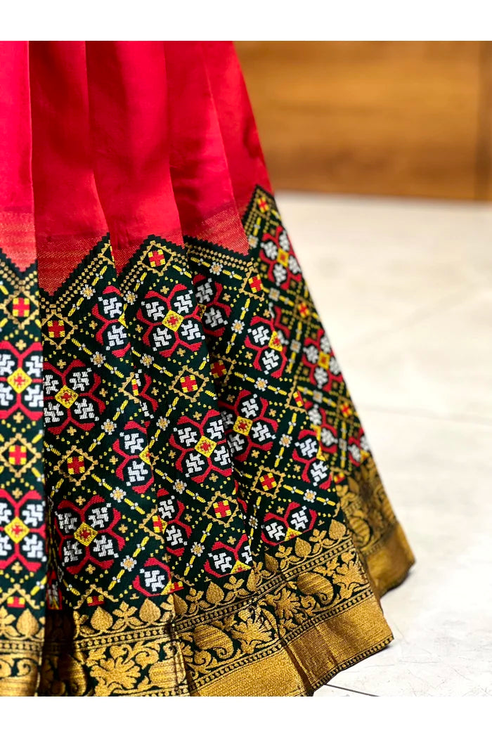 South Indian Festival Traditional Half Saree(Patola)