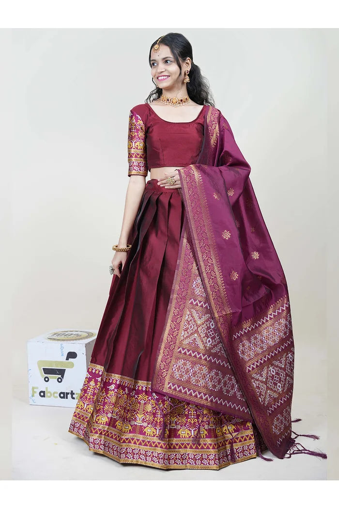 South Indian Festival Traditional Half Saree (Jagvi)