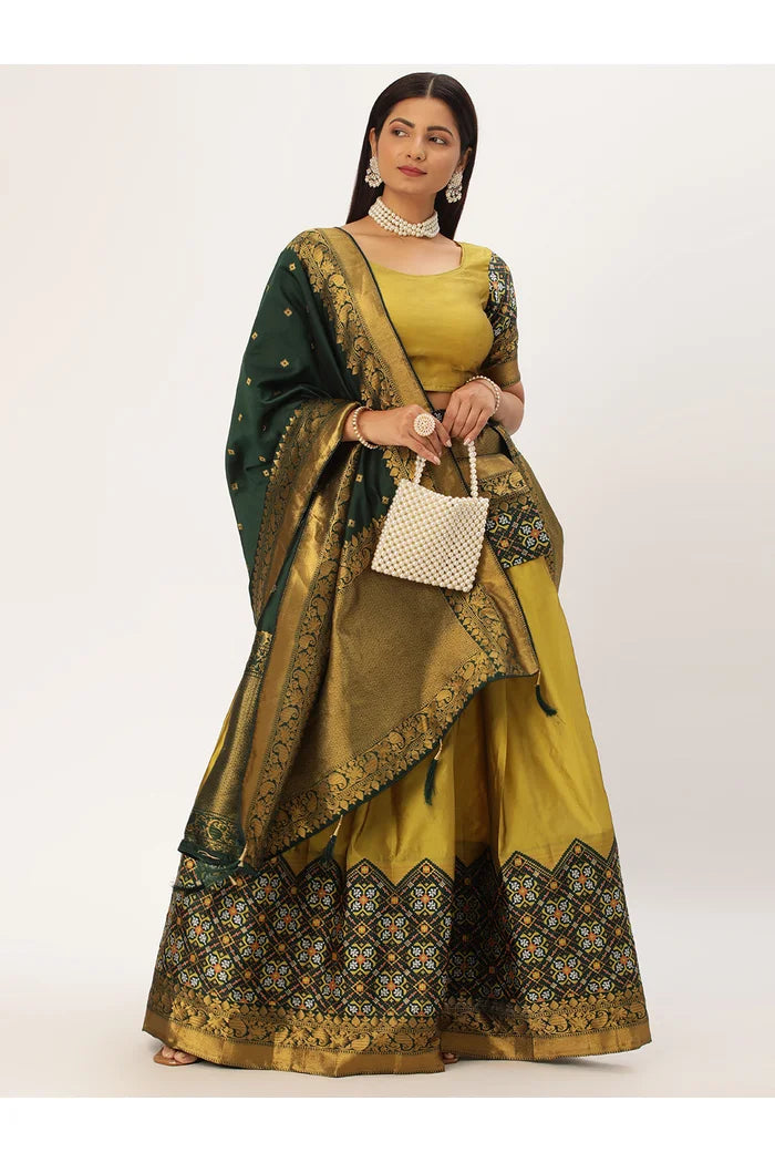 South Indian Festival Traditional Half Saree (Patola)