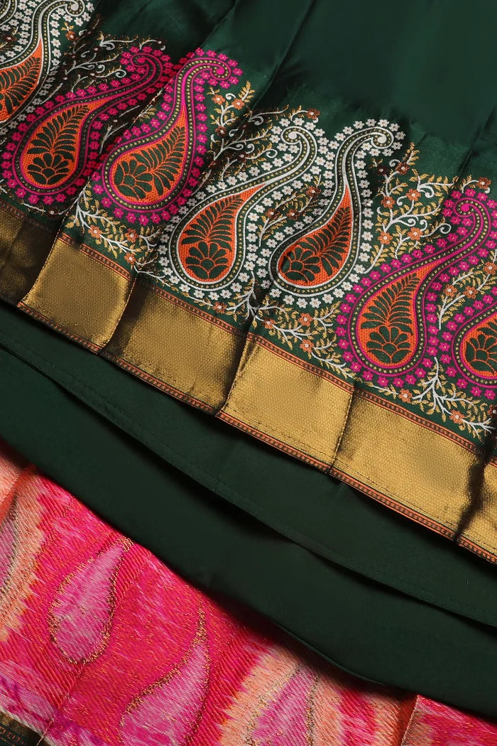 దక్షిణ భారత పండుగ సాంప్రదాయ హాఫ్ చీర(పటోలా)