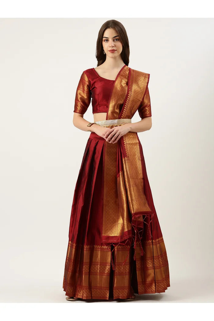 South Indian Festival Traditional Half Saree (NarayanPet)