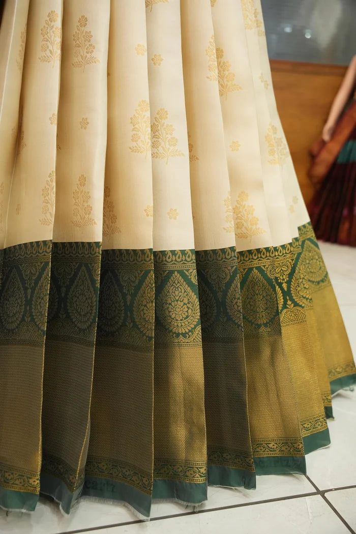BittuPattu Women's Woven Design zari work Half Saree with Embroidered Blouse and Dupatta