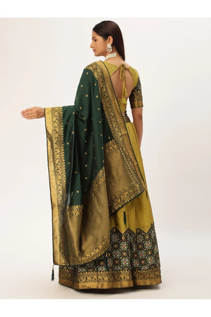South Indian Festival Traditional Half Saree (Patola)